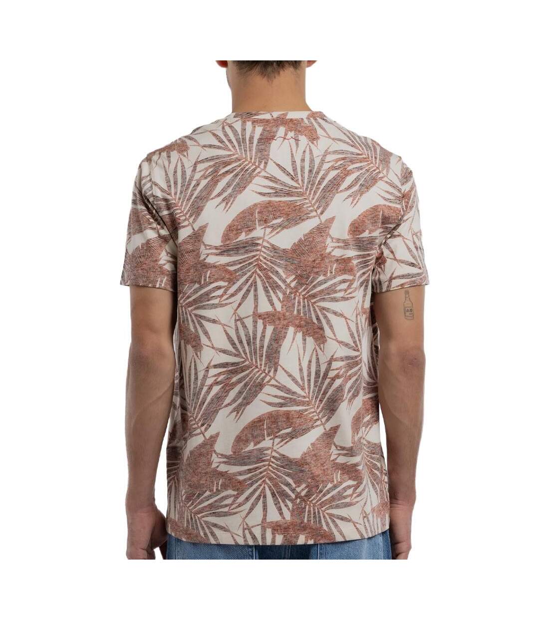 T-shirt beige/bordeaux homme teddy smith areski-2