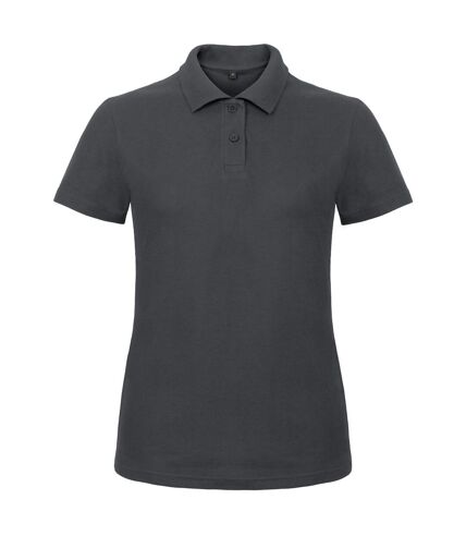 Polo id.001 femme anthracite B&C