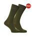 Pack Of 2  Mens Bamboo Crew Socks  Green Boss-1