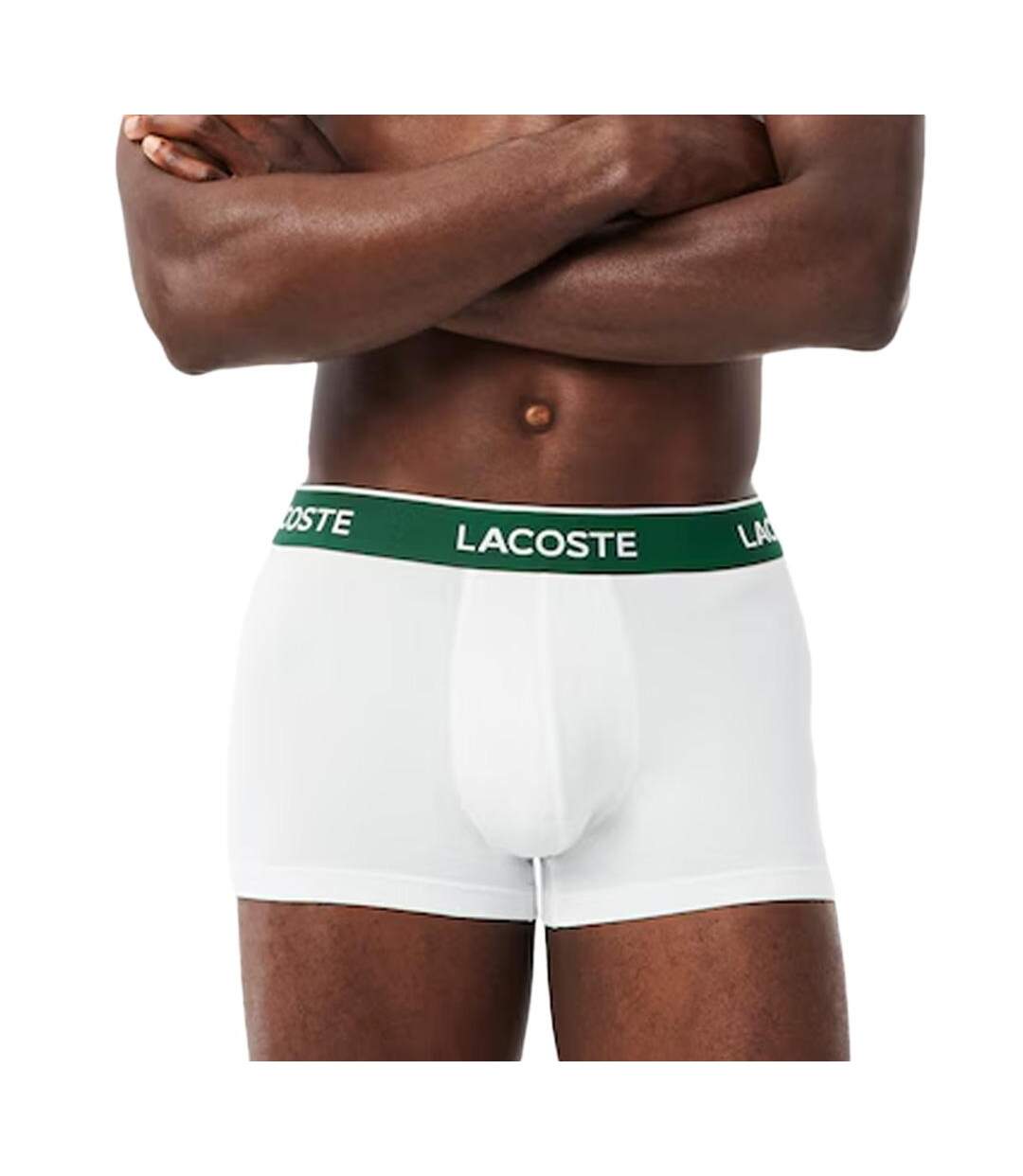 Lot de 3 boxers blanc homme lacoste 5h1300 - l-1