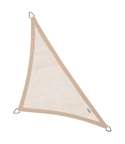 Voile d'ombrage triangulaire Coolfit sable 5 x 5 x 7.1 m