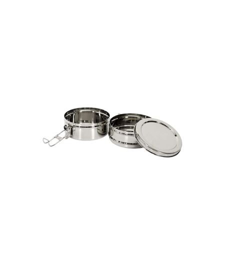 Lunch Box Ronde 2 Niveaux 80cl Inox