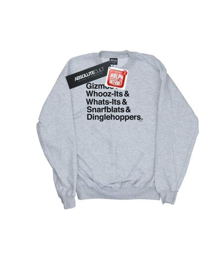 Disney Sweatshirt Womens/Ladies Wreck It Ralph Ariel's Shirt (Gris sportif) - UTBI48334