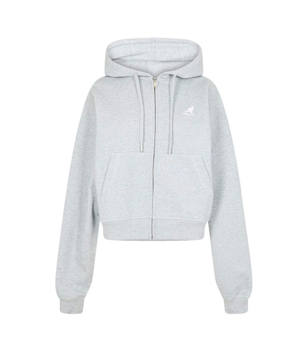 Veste À Capuche Femme Gris Kangol-1