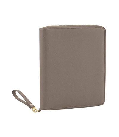 Faux leather boutique travel/tech organiser one size taupe Bagbase