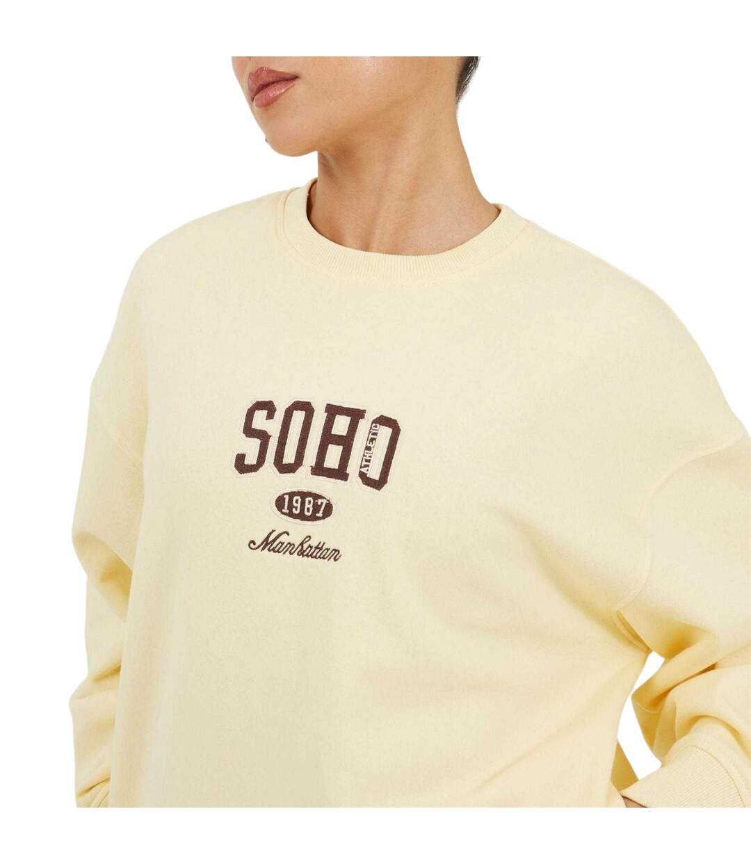 Sweat Soho Femme Jaune Brave Soul-4