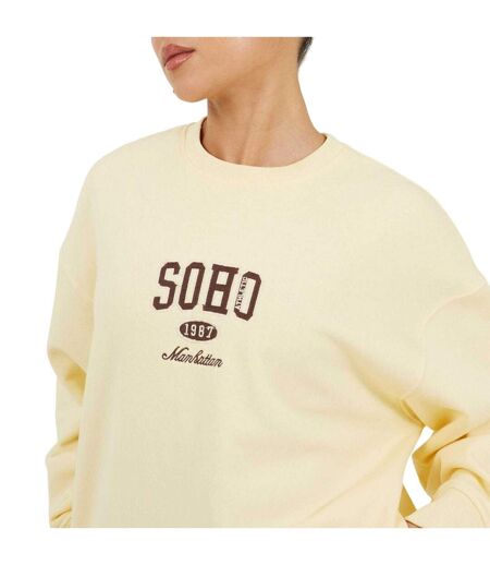 Sweat Soho Femme Jaune Brave Soul