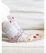 Isotoner Chaussettes d'intérieur femme en maille, doublé sherpa, antidérapante-2