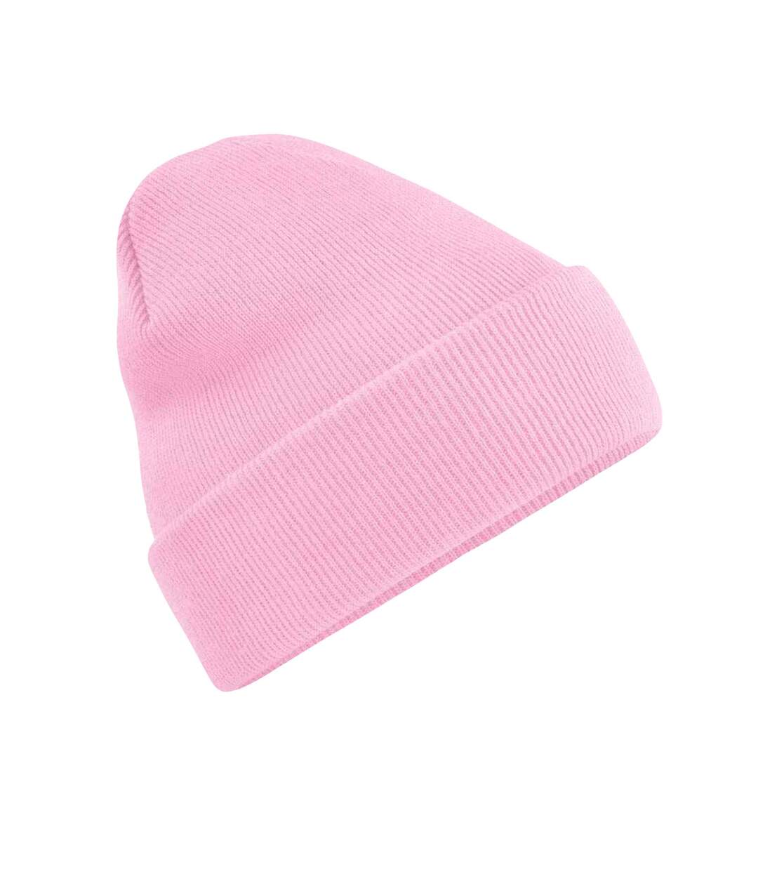 Bonnet À Manchettes Original Pour Adultes, Unisexe Rose Classique Beechfield-1