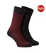 Lot De 2  Chaussettes Motif/style Pied-de-poule Homme Anthracite Boss-1