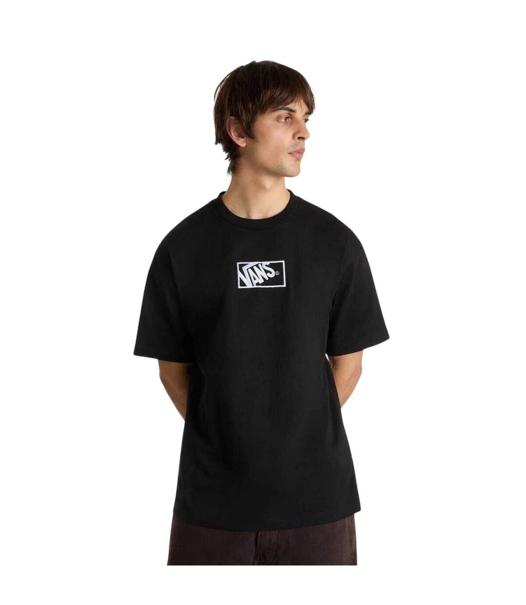 T-shirt Motif/style Logo Rectangulaire Homme Noir Vans-4