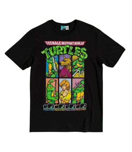 T-shirt Motif/style Salle De Jeux Adulte Noir Teenage Mutant Ninja Turtles