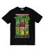 T-shirt Motif/style Salle De Jeux Adulte Noir Teenage Mutant Ninja Turtles-2