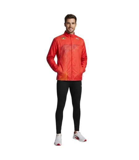 Mens Warm Up Track Jacket Red Puma