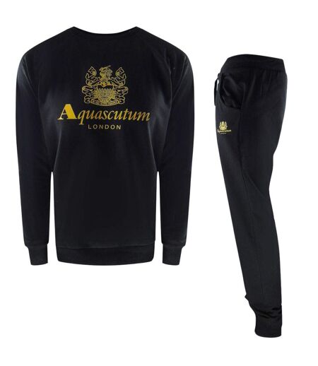 Ensemble Ensemble De Survêtement Motif/style Logo London Homme Noir Aquascutum