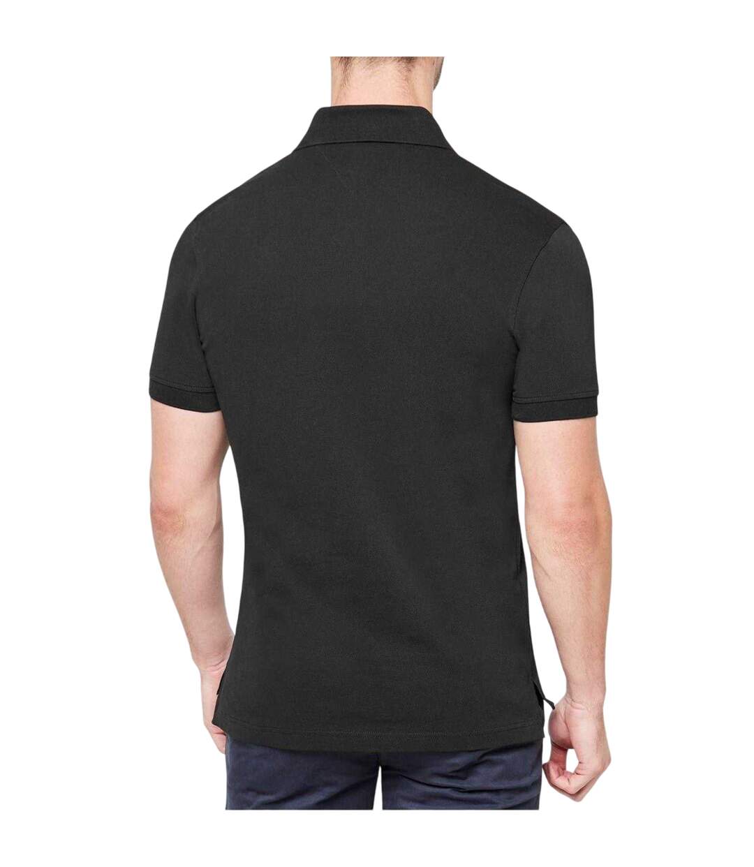 Polo Motif/style Logo Brodé Homme Noir Tommy Hilfiger-2