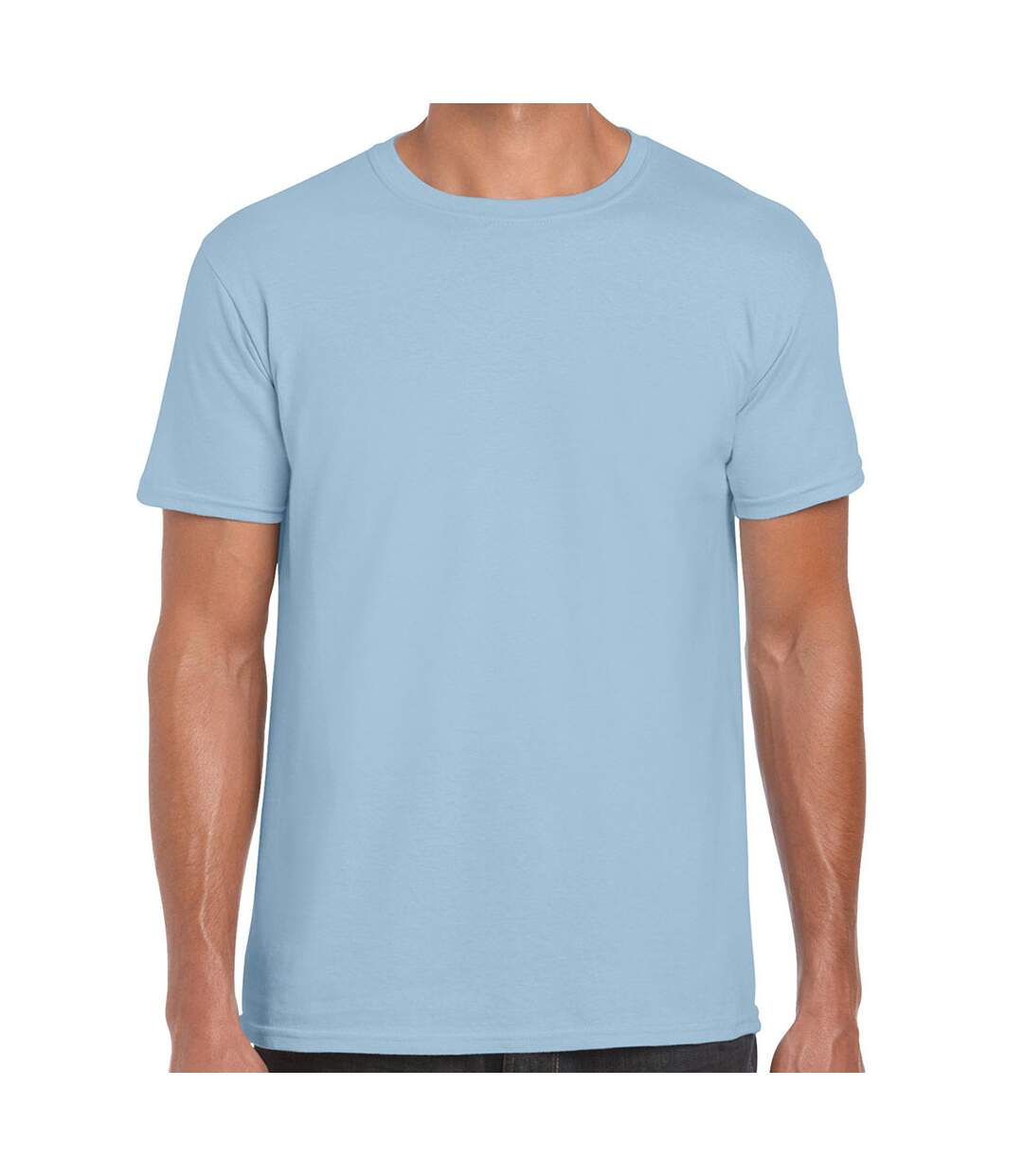 T-shirt Manches Courtes Softstyle Homme Bleu Clair Gildan-1
