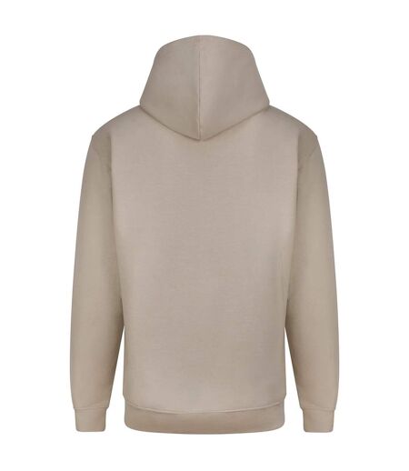 Plain Mens Hooded Full Zip Hoodie / Zoodie Natural Stone Awdis