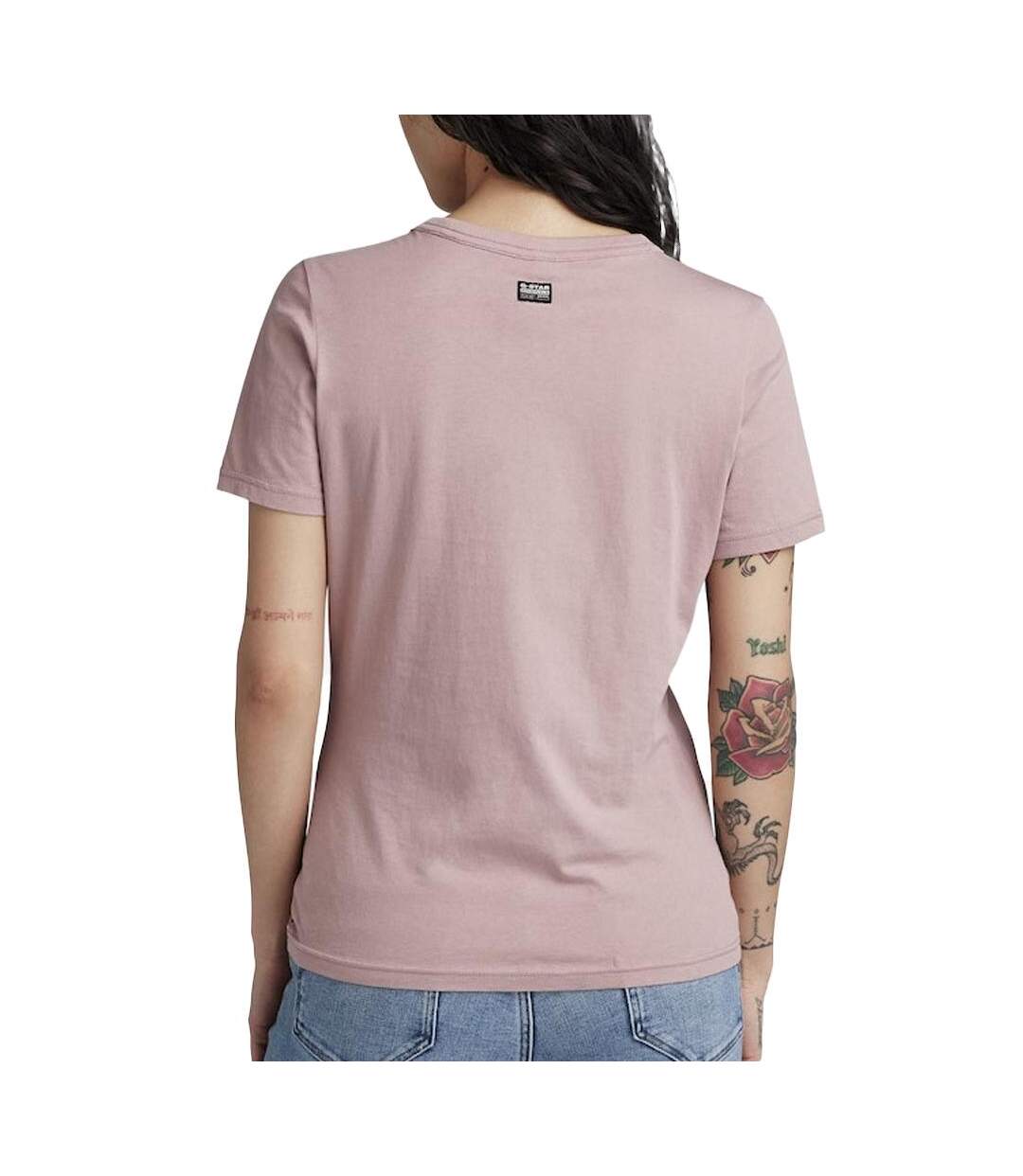 T-shirt Rose Femme G-Star Raw Core - L