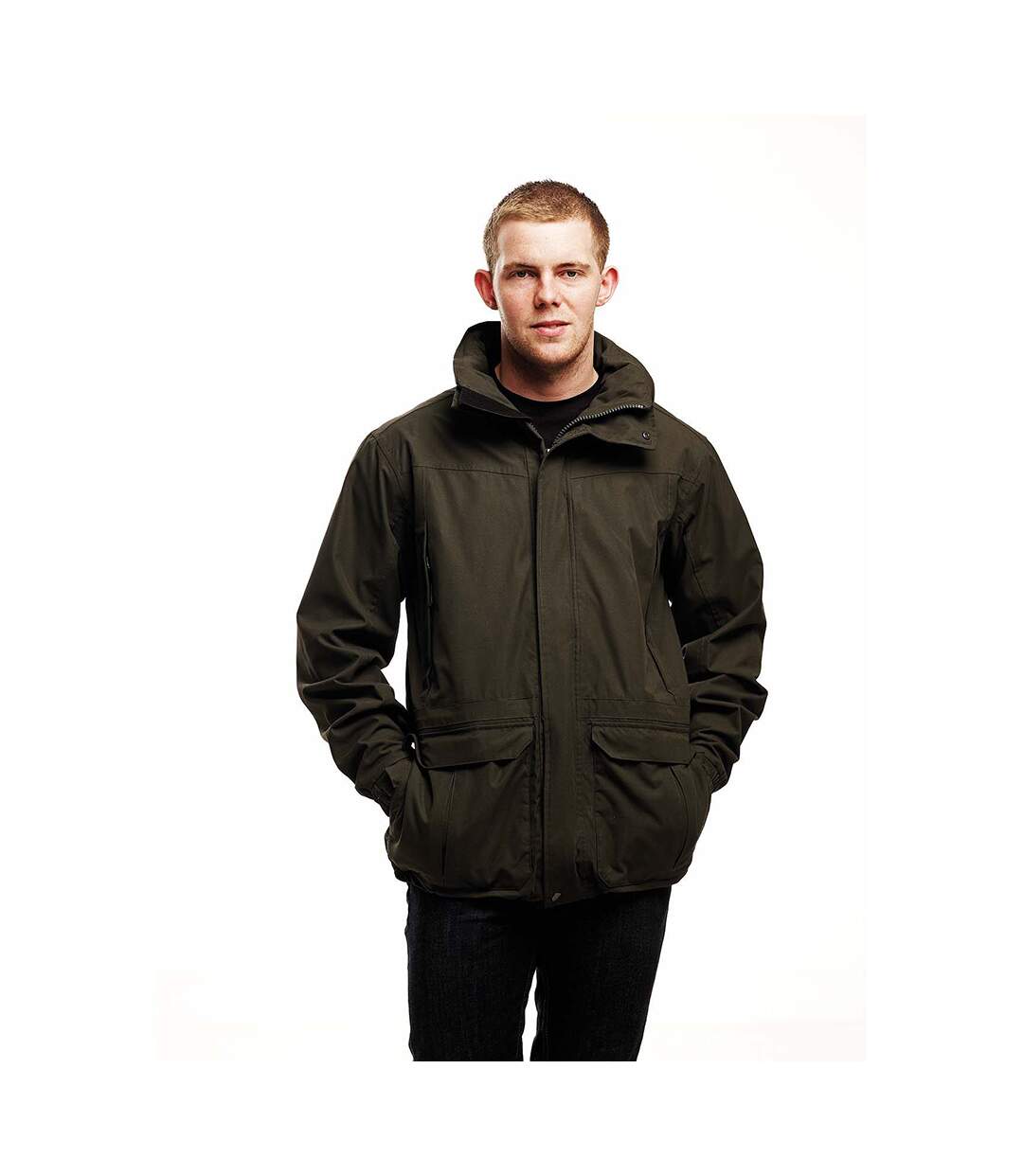 Vertex iii veste imperméable et respirante homme noir Regatta-3