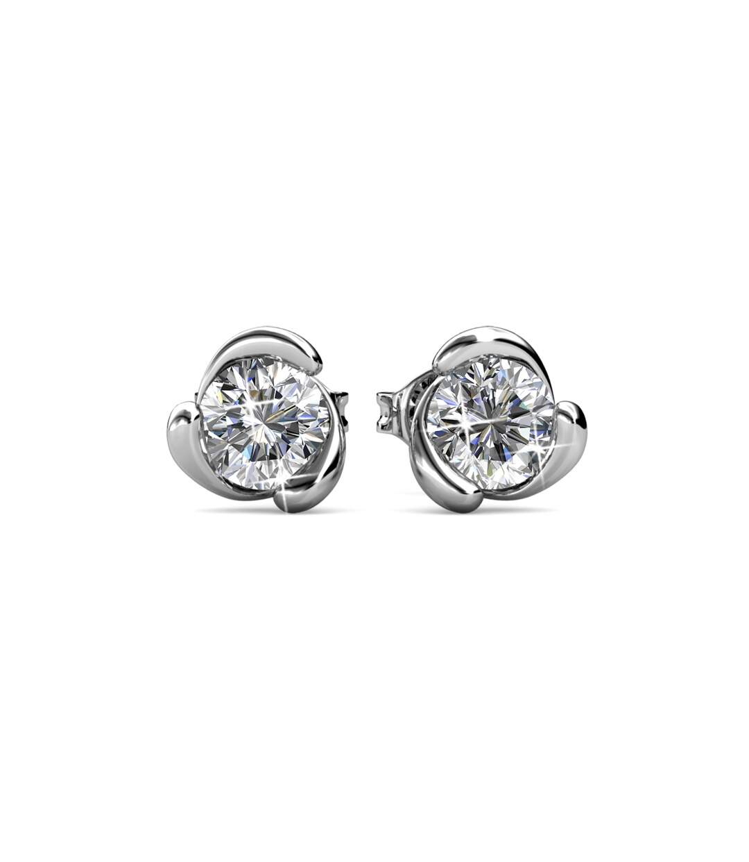 Boucles d'oreilles Rose Crystal, Cristal d'Autriche