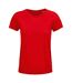 T-shirt Crusader Femme Rouge SOLS-1