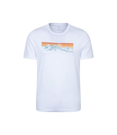 Mens Lake District Mountain T-shirt White Mountain Warehouse