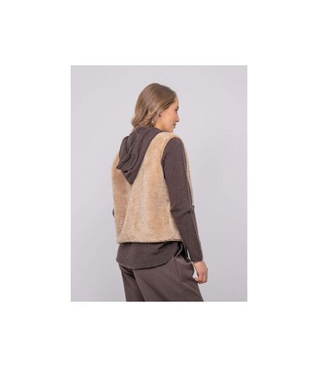 Gilet sans manches réversible effet peau lainée UPOKIA - Dona X Lisa