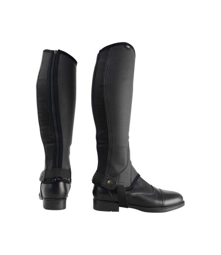 Demi-jambières En Cuir Combi Adulte Noir HyLAND