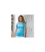 Skinni Fit Womens/Ladies Feel Good Stretch Short Sleeve T-Shirt (Surf Blue) - UTRW4422-3