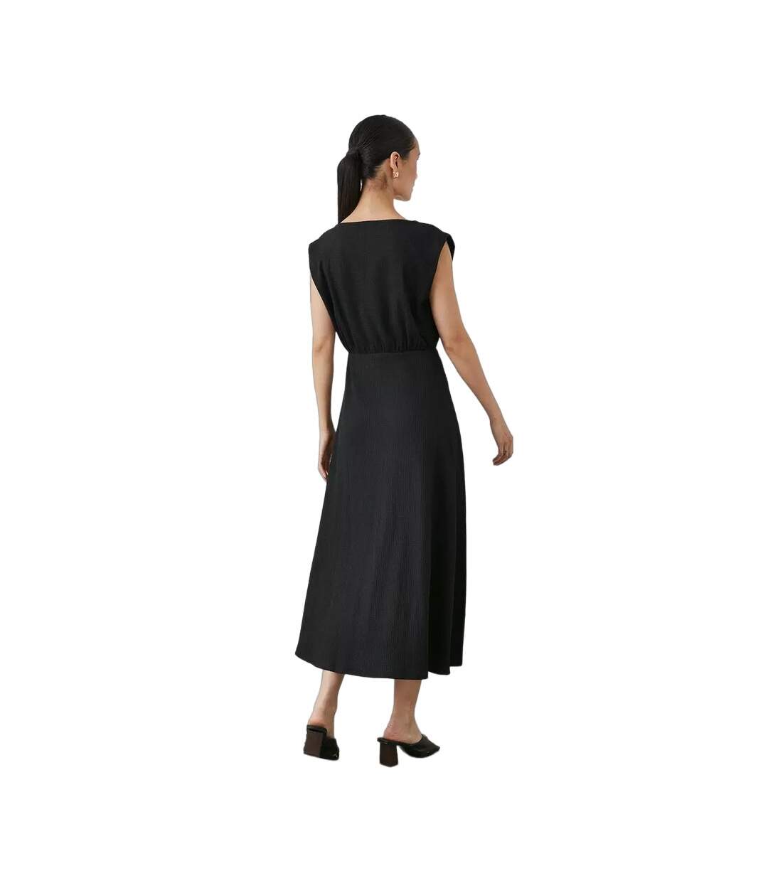 Robe mi-longue femme noir Principles-2