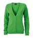 Gilet boutonné cardigan - FEMME - JN660 - vert