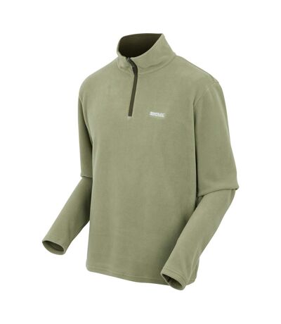 Great Outdoors Mens Thompson Half Zip Fleece Top Oil Green Regatta