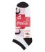 Coca Cola 5 Pk Ankle Running Striped Socks-2