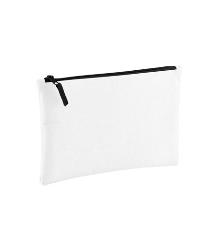 Plain pouch one size white/black Bagbase