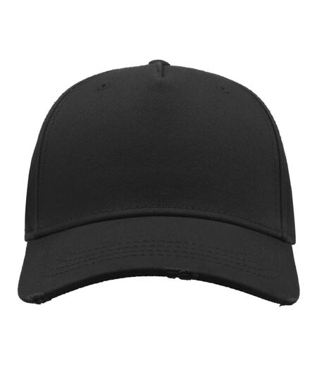 Lot de 2  casquettes effet usé adulte noir Atlantis