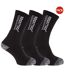 Chaussettes de travail renforcées 3 paires homme noir Regatta-1