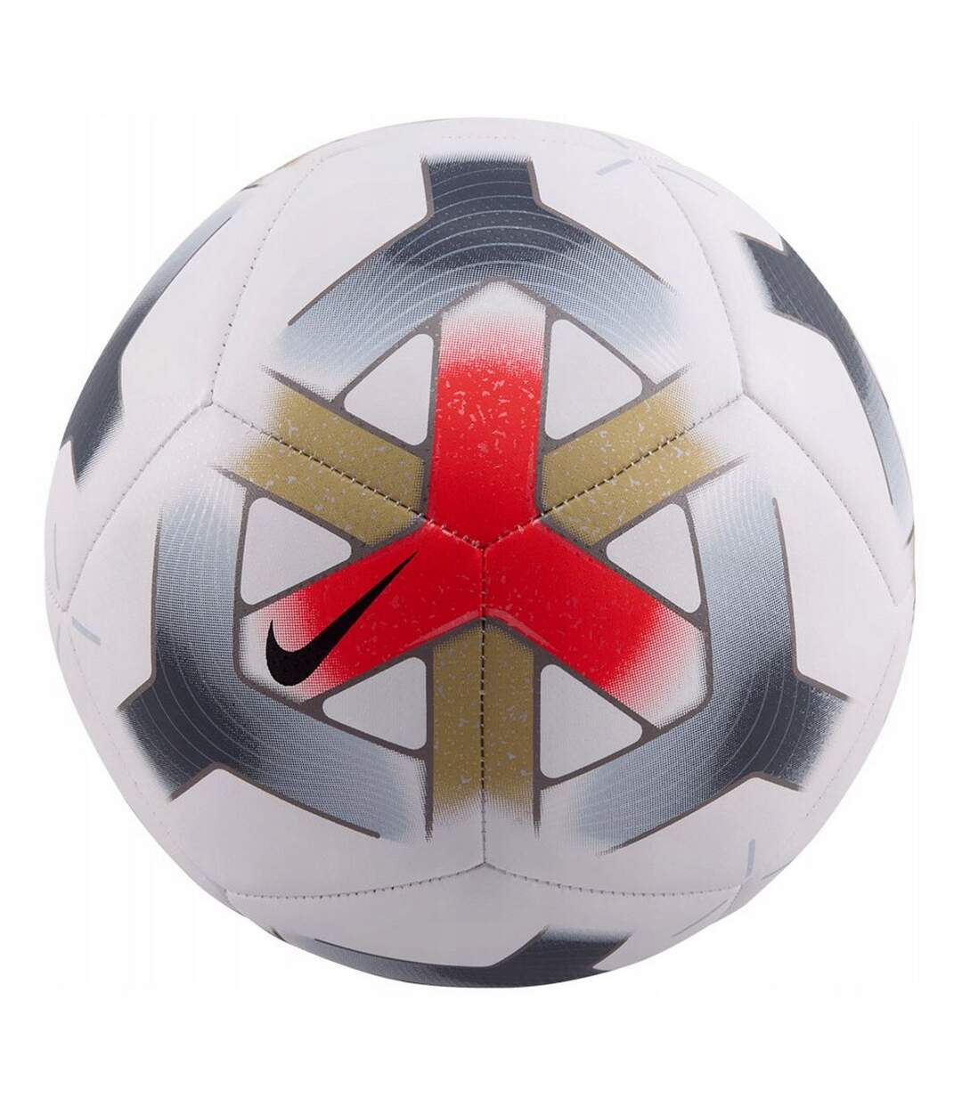 Ballon De Foot Motif/style Swoosh Pitch Taille 5 Blanc Rouge Nike-2