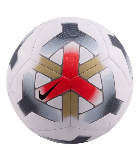 Ballon De Foot Motif/style Swoosh Pitch Taille 5 Blanc Rouge Nike