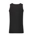 Mens valueweight cotton athletic vest top black Fruit of the Loom-2