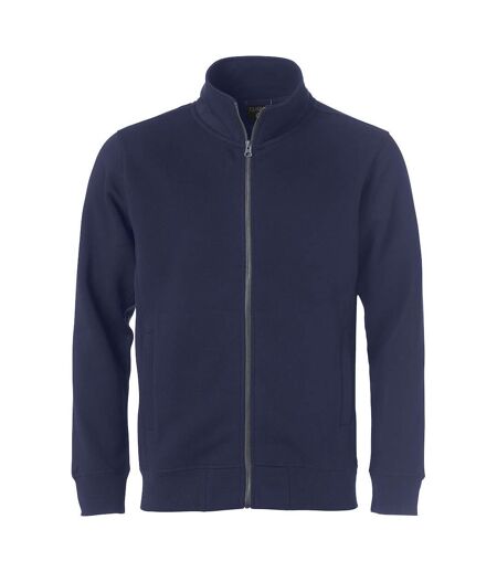 Mens classic full zip cardigan dark navy Clique
