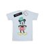 Disney Femmes/Les femmes Mickey Mouse Leprechaun Hat Coton Boyfriend T-Shirt (Blanc) - UTBI37483-1