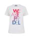 T-shirt Motif/style Vif Femme Blanc Head-1