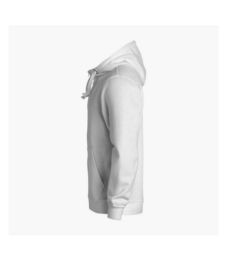 Clique Mens Basic Full Zip Hoodie (White)
