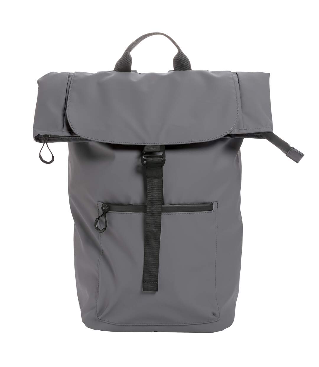 Impact aware flap top rpet water resistant laptop backpack one size anthracite XD Collection-1