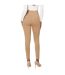 Womens/ladies military button skinny leggings camel Dorothy Perkins