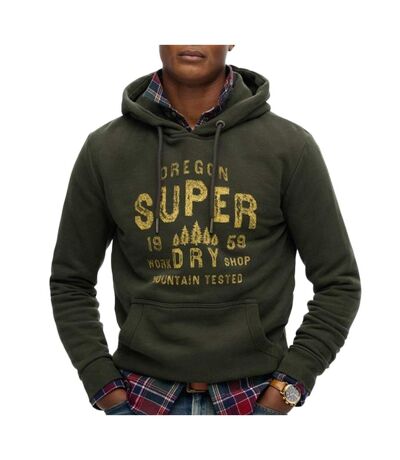 Sweat olive homme superdry work - xxl