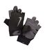Mens Ultimate Heavyweight Fitness Fingerless Gloves Black White Grey Nike-3