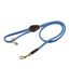 Rolled leather dog lead one size royal blue Digby & Fox-1