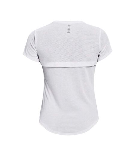 T-shirt streaker femme blanc Under Armour
